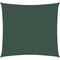 vidaXL Zonnescherm vierkant 3,6x3,6 m oxford stof donkergroen