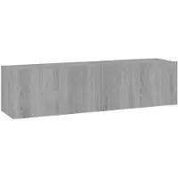 vidaXL Tv-wandmeubel 120x30x30 cm bewerkt hout grijs sonoma eiken