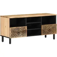 vidaXL Tv-meubel 100x33x46 cm massief mangohout