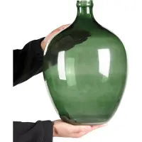 Beliani ROTI - Bloemenvaas - Groen - Glas