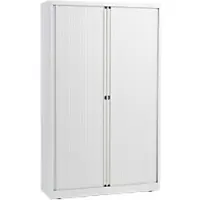 Bisley Roldeurkast Staal 4 Planken Afsluitbaar 1.000 x 430 x 1.980 mm Wit