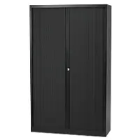 Bisley Roldeurkast Staal 4 Planken Afsluitbaar 1.200 x 430 x 1.980 mm Zwart