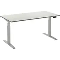Ceha Adjust 2 Plus Elektrisch hoogteverstelbaar Zit-sta-bureau Rechthoekig Wit T-Voet 1,600 (B) x 800 (D) x 1,300 (H) mm Melamine, metaal