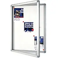 Office Marshal Mededelingenbord Wandmontage Email Zilver 640 x 480 x 15 mm