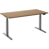 Ceha Adjust 2 Plus Elektrisch hoogteverstelbaar Zit-sta-bureau Rechthoekig Tabak Eiken T-Voet 1,800 (B) x 800 (D) x 1,300 (H) mm Melamine, metaal