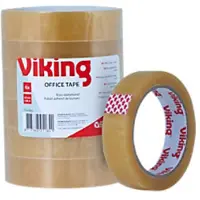 Viking Plakband Universal Transparent 24 mm (B) x 66 m (L) PP (Polypropeen) 6 Rollen