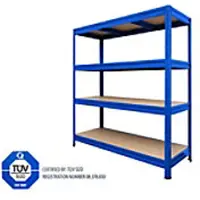 Mammut Stellingkast Staal Blauw 4 legborden 1500 x 800 x 2000 mm (B x D x H)