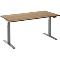 Ceha Adjust 2 Plus Elektrisch hoogteverstelbaar Zit-sta-bureau Rechthoekig Tabak Eiken T-Voet 1,800 (B) x 900 (D) x 1,300 (H) mm Melamine, metaal