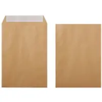 Viking Enveloppen Effen B4 353 (B) x 250 (H) mm Kleefstrip Bruin 120 g/m2 Pak van 250 stuks