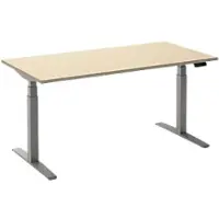 Ceha Adjust 2 Plus Elektrisch hoogteverstelbaar Zit-sta-bureau Rechthoekig Ahorn T-Voet 1,600 (B) x 800 (D) x 1,300 (H) mm Melamine, metaal