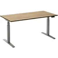 Ceha Adjust 2 Plus Elektrisch hoogteverstelbaar Zit-sta-bureau Rechthoekig Eiken T-Voet 1,800 (B) x 900 (D) x 1,300 (H) mm Melamine, metaal