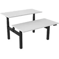 Euroseats Dual Bench Zit-sta-bureau Rechthoekig H-Frame 1.800 (B) x 800 (D) x 1.305 (H) mm Metaal