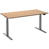 Ceha Adjust 2 Plus Elektrisch hoogteverstelbaar Zit-sta-bureau Rechthoekig Beuken T-Voet 2,000 (B) x 800 (D) x 1,300 (H) mm Melamine, metaal