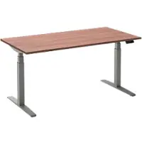 Ceha Adjust 2 Plus Elektrisch hoogteverstelbaar Zit-sta-bureau Rechthoekig Havanabruin Eiken T-Voet 2,000 (B) x 800 (D) x 1,300 (H) mm Melamine, metaal