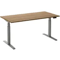 Ceha Adjust 2 Plus Elektrisch hoogteverstelbaar Zit-sta-bureau Rechthoekig Tabak Eiken T-Voet 1,200 (B) x 800 (D) x 1,300 (H) mm Melamine, metaal