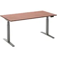 Ceha Adjust 2 Plus Elektrisch hoogteverstelbaar Zit-sta-bureau Rechthoekig Havanabruin Eiken T-Voet 1,800 (B) x 800 (D) x 1,300 (H) mm Melamine, metaal