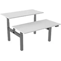 Euroseats Dual Bench Zit-sta-bureau Rechthoekig H-Frame 1.800 (B) x 800 (D) x 1.305 (H) mm Metaal