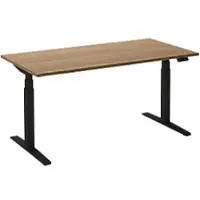 Ceha Adjust 2 Plus Elektrisch hoogteverstelbaar Zit-sta-bureau Rechthoekig Tabak Eiken T-Voet 2,000 (B) x 800 (D) x 1,300 (H) mm Melamine, metaal