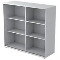Hammerbacher Matrix Schuifdeurenkast Gemelamineerde spaanplaat 2 Planken 1.200 x 400 x 1.100 mm Grijs