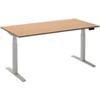 Ceha Adjust 2 Plus Elektrisch hoogteverstelbaar Zit-sta-bureau Rechthoekig Beuken T-Voet 1,600 (B) x 800 (D) x 1,300 (H) mm Melamine, metaal