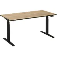 Ceha Adjust 2 Plus Elektrisch hoogteverstelbaar Zit-sta-bureau Rechthoekig Eiken T-Voet 1,800 (B) x 800 (D) x 1,300 (H) mm Melamine, metaal