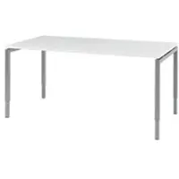 Bisley Quattro Basic Bureau Wit 1.600 (B) x 800 (D) x 850 (H) mm Melamine, Staal