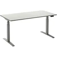 Ceha Adjust 2 Plus Elektrisch hoogteverstelbaar Zit-sta-bureau Rechthoekig Wit T-Voet 1,600 (B) x 800 (D) x 1,300 (H) mm Melamine, metaal