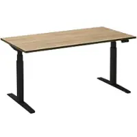Ceha Adjust 2 Plus Elektrisch hoogteverstelbaar Zit-sta-bureau Rechthoekig Eiken T-Voet 2,000 (B) x 800 (D) x 1,300 (H) mm Melamine, metaal