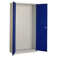 Ceha DMAED Draaideurkast Metaal Afsluitbaar 1.000 x 450 x 1.950 mm Blauw, wit