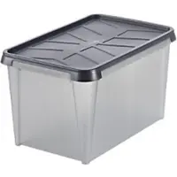 Smartstore Dry Kunststof Magazijnbak 55 l Antraciet 40 x 60 x 35 cm 4 Stuks