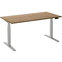 Ceha Adjust 2 Plus Elektrisch hoogteverstelbaar Zit-sta-bureau Rechthoekig Tabak Eiken T-Voet 1,800 (B) x 800 (D) x 1,300 (H) mm Melamine, metaal