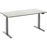 Ceha Adjust 2 Plus Elektrisch hoogteverstelbaar Zit-sta-bureau Rechthoekig Wit T-Voet 1,200 (B) x 800 (D) x 1,300 (H) mm Melamine, metaal