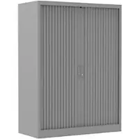 Ceha Roldeurkast Metaal 4 Planken Afsluitbaar 1.000 x 450 x 1.350 mm Zilver