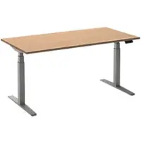 Ceha Adjust 2 Plus Elektrisch hoogteverstelbaar Zit-sta-bureau Rechthoekig Beuken T-Voet 1,800 (B) x 800 (D) x 1,300 (H) mm Melamine, metaal