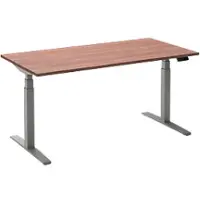 Ceha Adjust 2 Plus Elektrisch hoogteverstelbaar Zit-sta-bureau Rechthoekig Havanabruin Eiken T-Voet 1,400 (B) x 800 (D) x 1,300 (H) mm Melamine, metaal