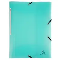 Exacompta Chromaline Pastel 3-klepsmap 55173E PP (Polypropyleen) Elastiek 24 (B) x 0,2 (D) x 32 (H) cm Pastelgroen 25 Stuks