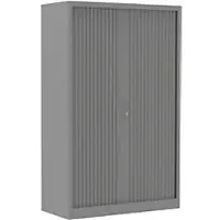 Ceha Roldeurkast Metaal 4 Planken Afsluitbaar 1.200 x 450 x 1.600 mm Zilver