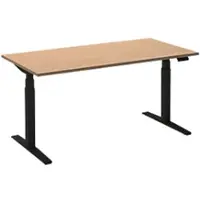 Ceha Adjust 2 Plus Elektrisch hoogteverstelbaar Zit-sta-bureau Rechthoekig Beuken T-Voet 1,800 (B) x 800 (D) x 1,300 (H) mm Melamine, metaal