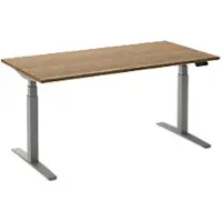 Ceha Adjust 2 Plus Elektrisch hoogteverstelbaar Zit-sta-bureau Rechthoekig Tabak Eiken T-Voet 2,000 (B) x 800 (D) x 1,300 (H) mm Melamine, metaal