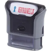 Trodat Printy Office Kantoorstempel vertrouwelijk Rood, Blauw 4,7 cm