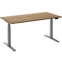 Ceha Adjust 2 Plus Elektrisch hoogteverstelbaar Zit-sta-bureau Rechthoekig Tabak Eiken T-Voet 1,800 (B) x 900 (D) x 1,300 (H) mm Melamine, metaal