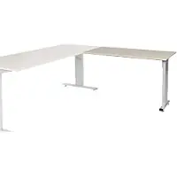 Schaffenburg Linesto Plus Bureau-uitbreiding Rechthoekig Eiken T-Voet 1.200 (B) x 600 (D) x 655 (H) mm Melamine