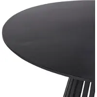 Beliani MESILLA - Ronde eettafel - Zwart - 120 cm - Acaciahout