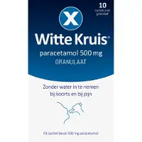 Witte Kruis Paracetamol 500 mg granulaat 10 sachets
