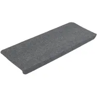 vidaXL Trapmatten zelfklevend 15 st 65x24,5x3,5 cm grijs