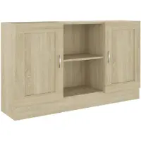 vidaXL Dressoir 120x30,5x70 cm bewerkt hout sonoma eikenkleurig