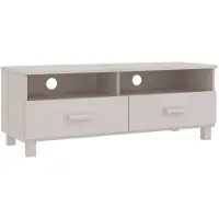 vidaXL Tv-meubel HAMAR 106x40x40 cm massief grenenhout wit