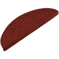 vidaXL Trapmatten zelfklevend 15 st 56x17x3 cm rood