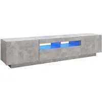vidaXL Tv-meubel met LED-verlichting 180x35x40 cm betongrijs