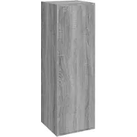 vidaXL Tv-meubel 30,5x30x90 cm bewerkt hout grijs sonoma eikenkleur